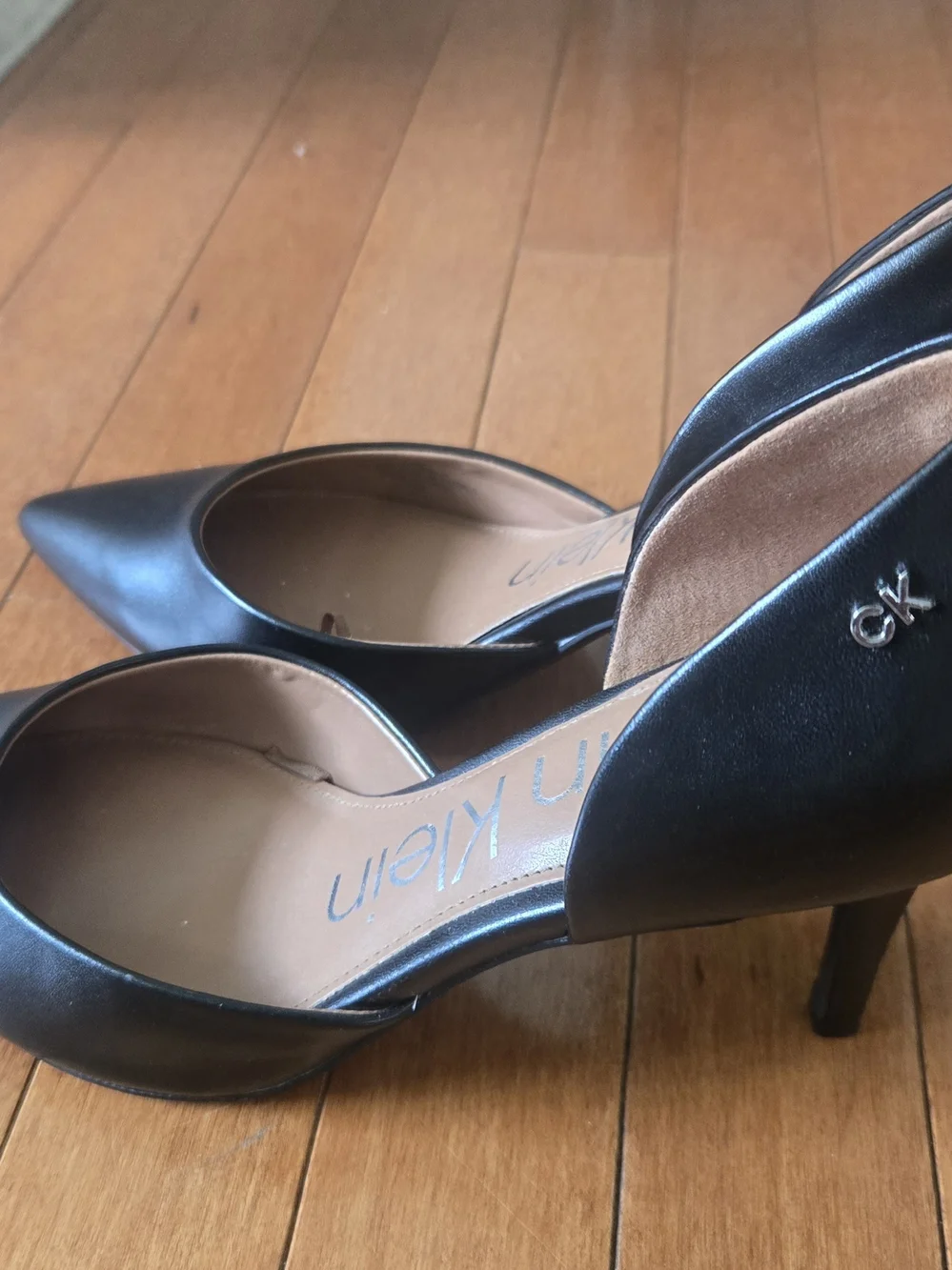 Calvin Klein Black Pointed Toe D'Orsay Pumps